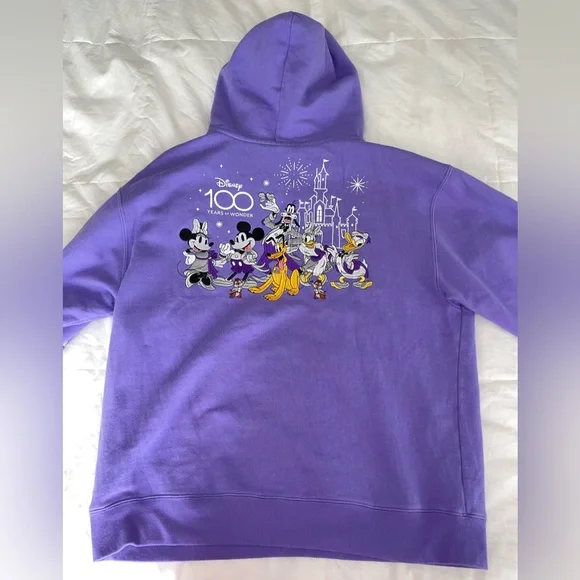 Purple Disneyland 100 Resort Hoodie - Picture 2 of 3